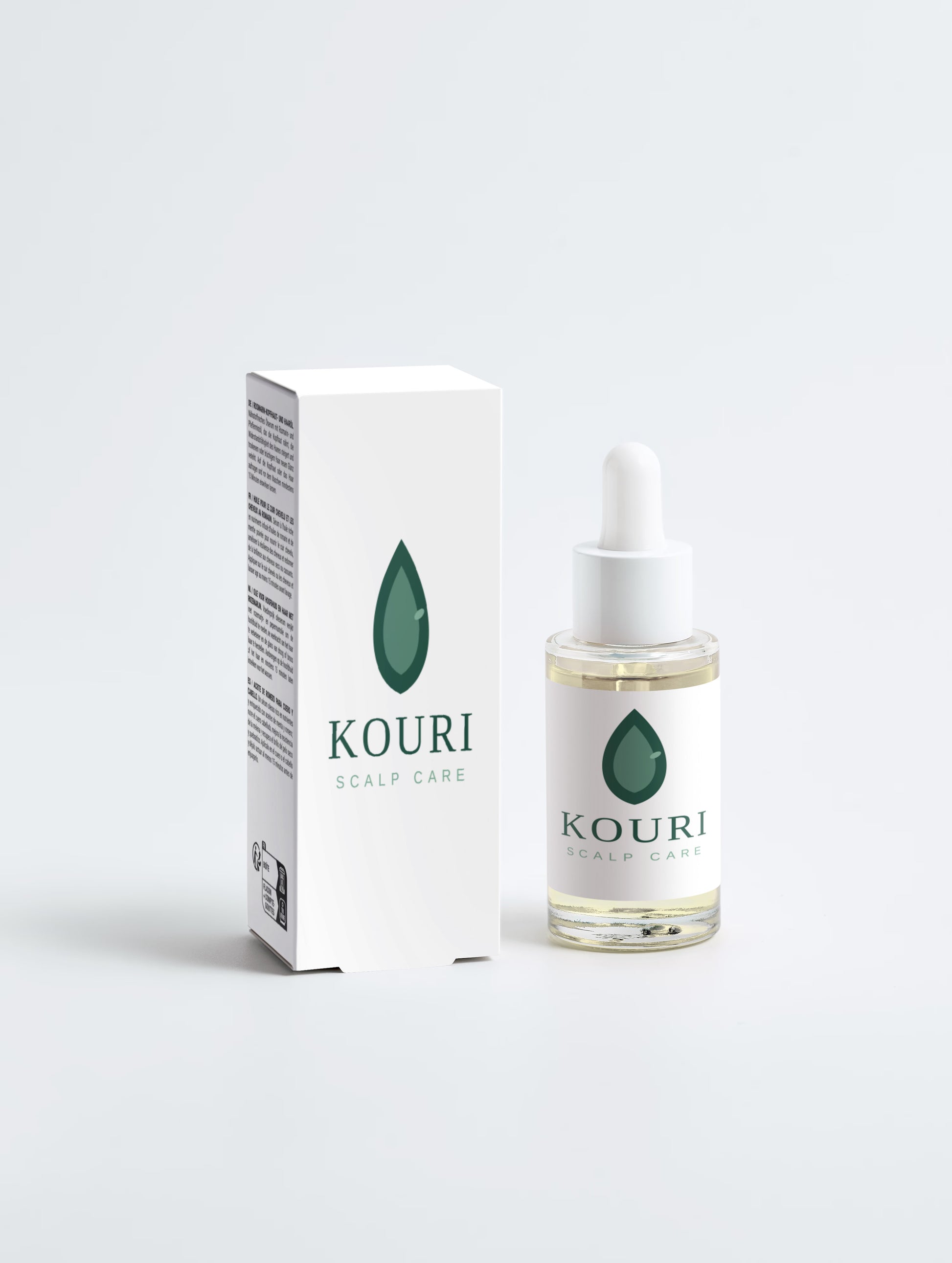 Huile Fortifiante Cuir Chevelu Kouri au romarin et menthe poivrée